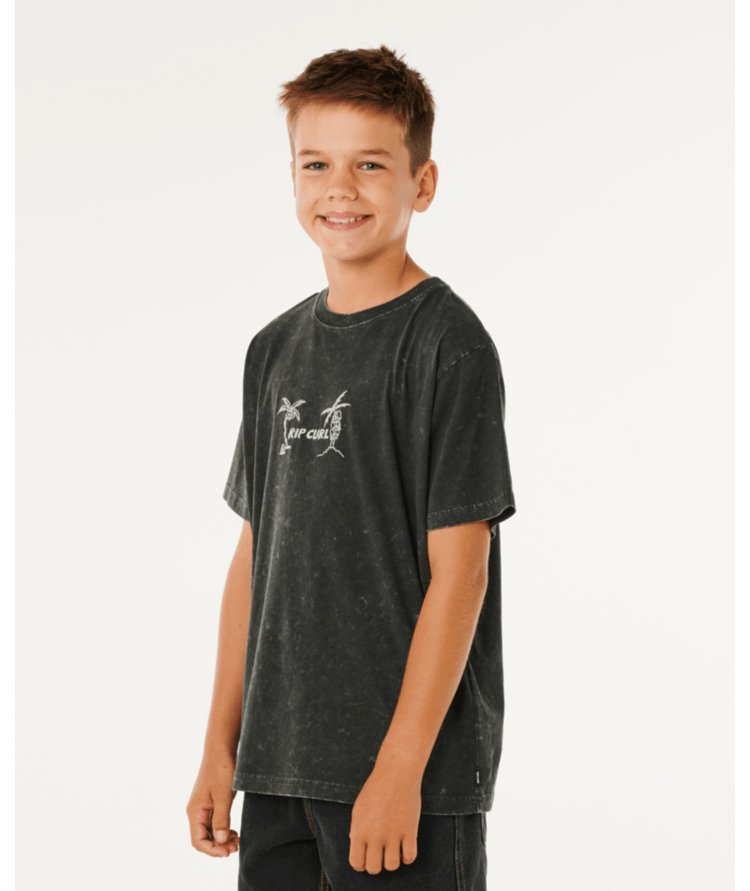 RIP CURL RIP CURL Eternal Shred Wash Tee-Boy Washed Black