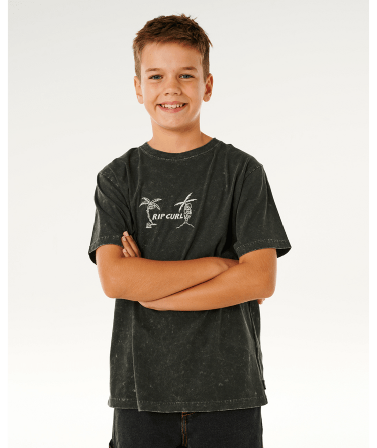 RIP CURL RIP CURL Eternal Shred Wash Tee-Boy Washed Black