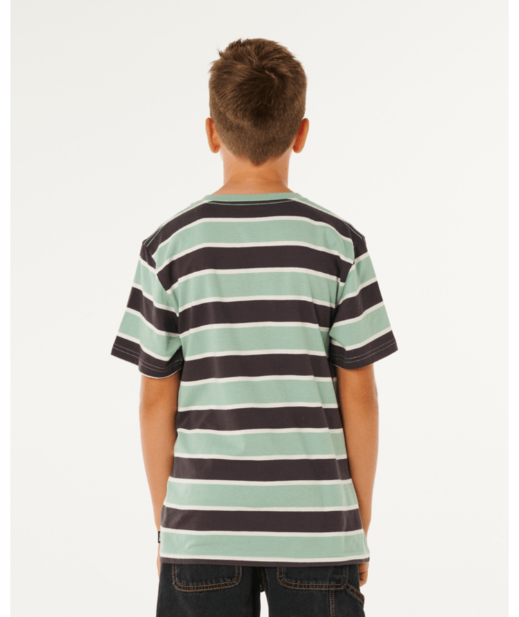 RIP CURL RIP CURL Eternal Shred Stripe Tee-Boy Aloe