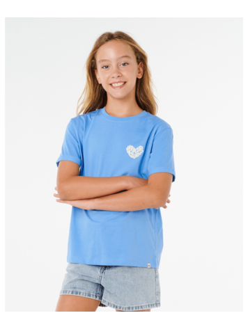 RIP CURL RIP CURL Network Heart  Tee-Girl Cornflower Blue