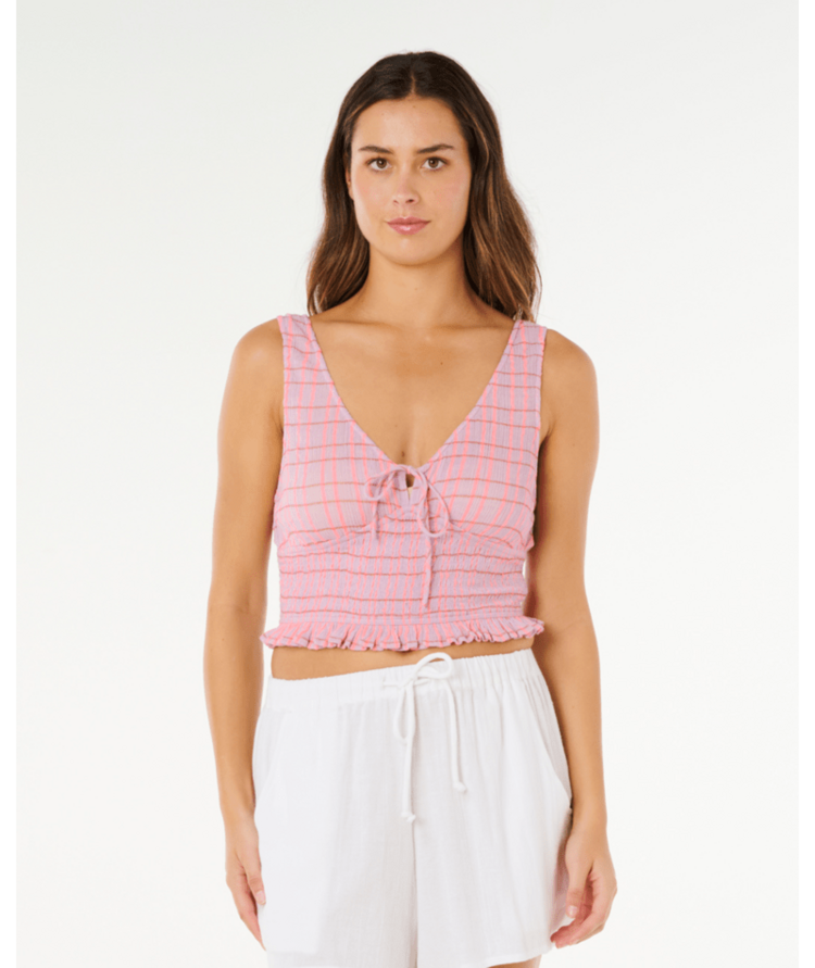 RIP CURL RIP CURL Paradise Check Top Pink