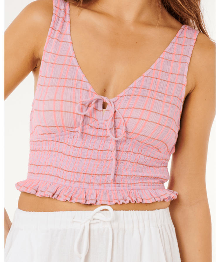 RIP CURL RIP CURL Paradise Check Top Pink