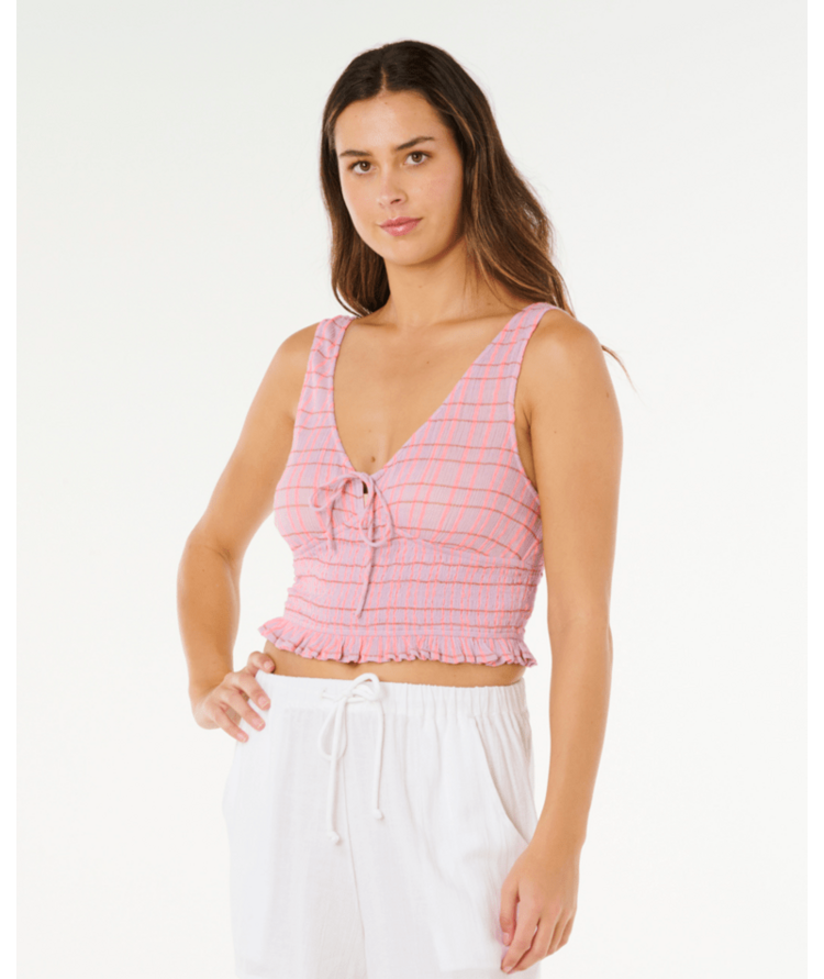 RIP CURL RIP CURL Paradise Check Top Pink