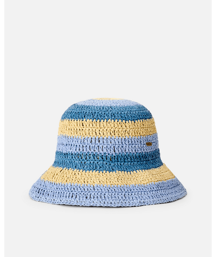 RIP CURL RIP CURL Crochet Bucket Hat Blue/Natural