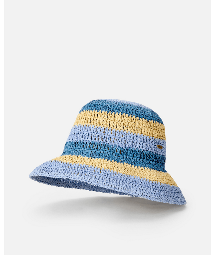 RIP CURL RIP CURL Crochet Bucket Hat Blue/Natural