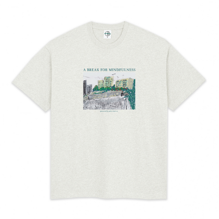POLAR POLAR Mindfulness Tee Ivory Grey Melange