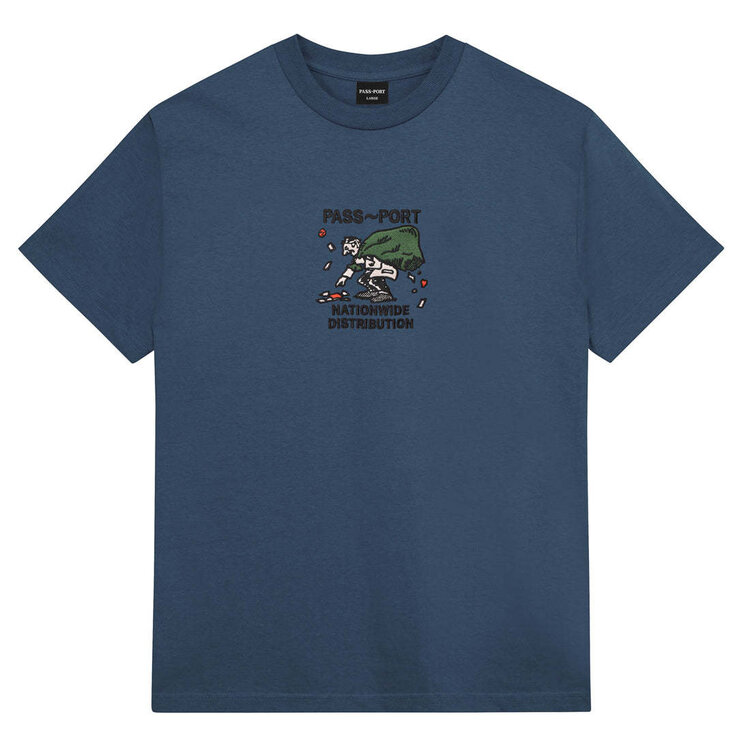 PASSPORT Distribution Tee Harbour Blue
