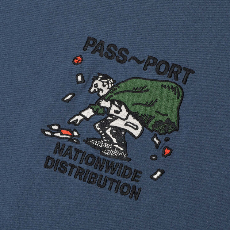 PASSPORT Distribution Tee Harbour Blue