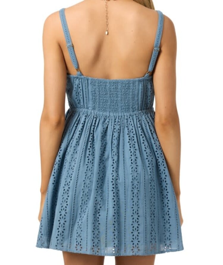 O'NEILL O'NEILL Camden Emboridered Mini Dress Provincial Blue