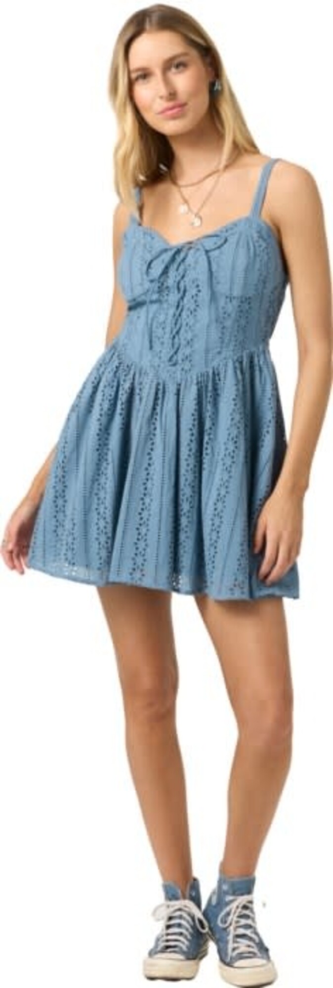 O'NEILL O'NEILL Camden Emboridered Mini Dress Provincial Blue