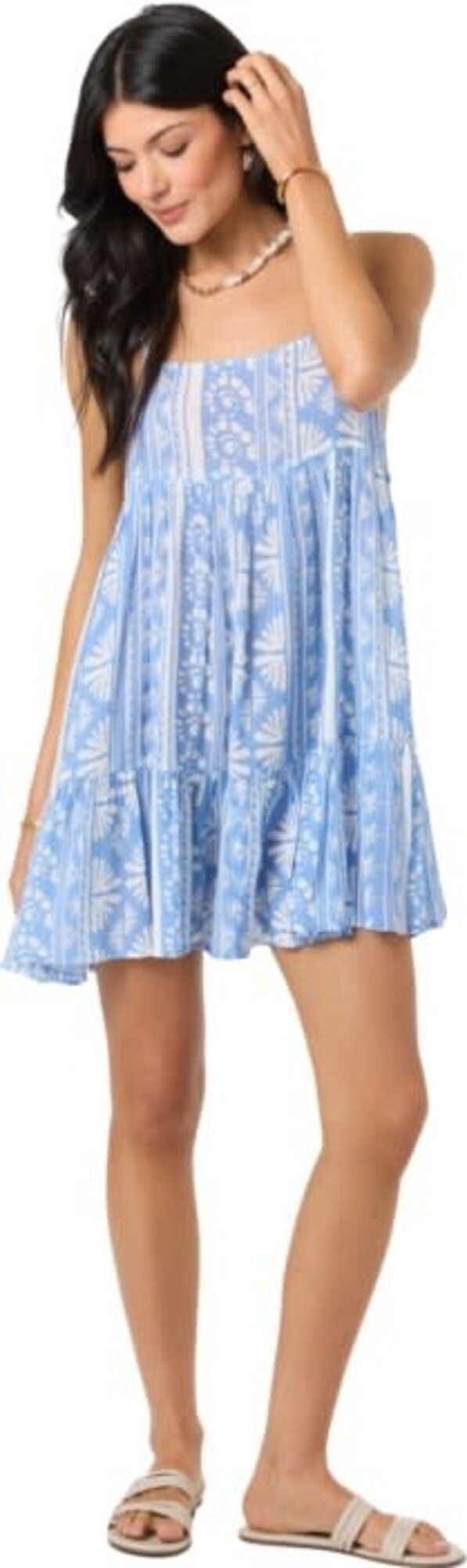O'NEILL O'NEILL Saltwater Essentials Rilee Printed Mini Coverup Dress Azurine