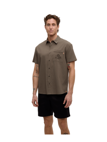 TENTREE TENTREE Hopkins Shirt Timber/Meteorite Black