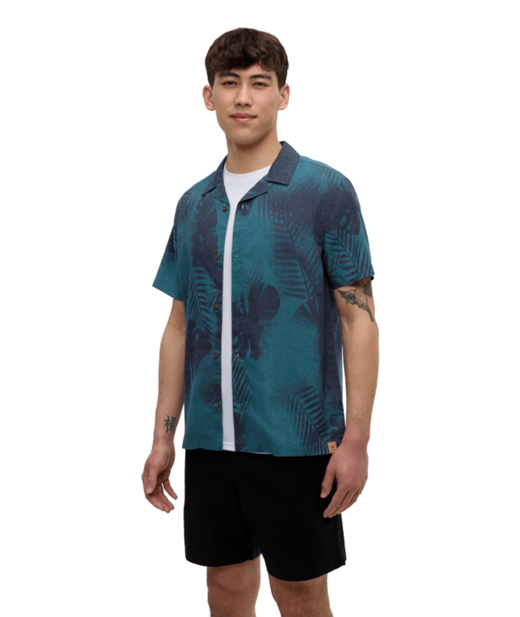 TENTREE TENTREE Chambers Shirt Midnight Blue/Amazon