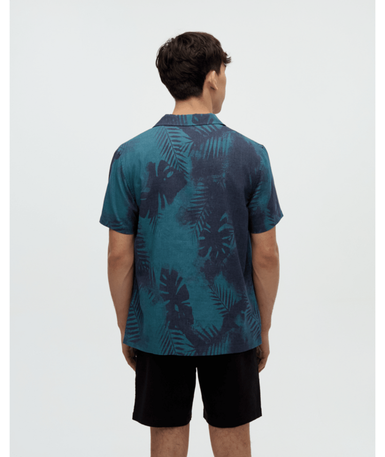 TENTREE TENTREE Chambers Shirt Midnight Blue/Amazon