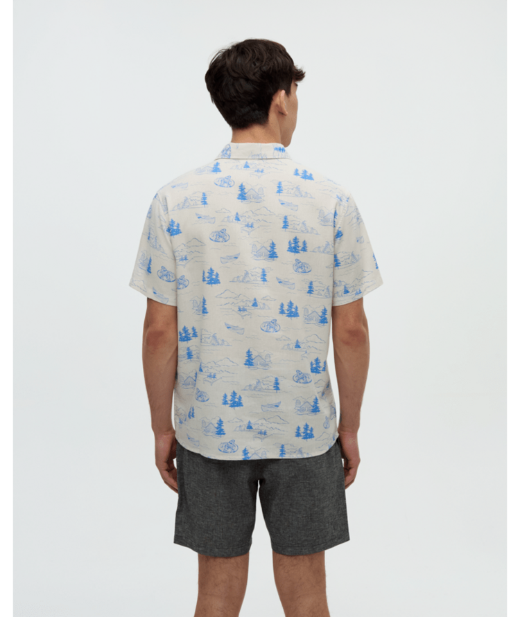 TENTREE TENTREE Redwood Shirt White Oak Heather/Lake Sasquatch