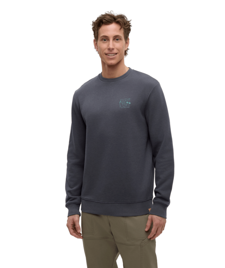TENTREE TENTREE Lake Life Essentials Crew Graphite/Tidal Teal