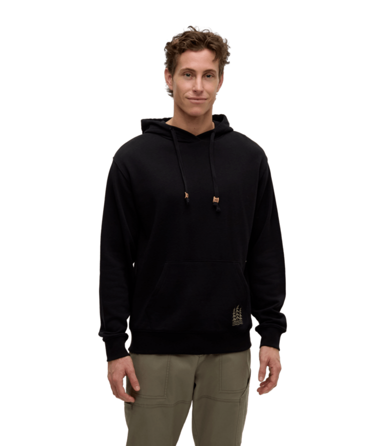 TENTREE TENTREE Getaway Relaxed Hoodie Meteorite Black/Light Moss