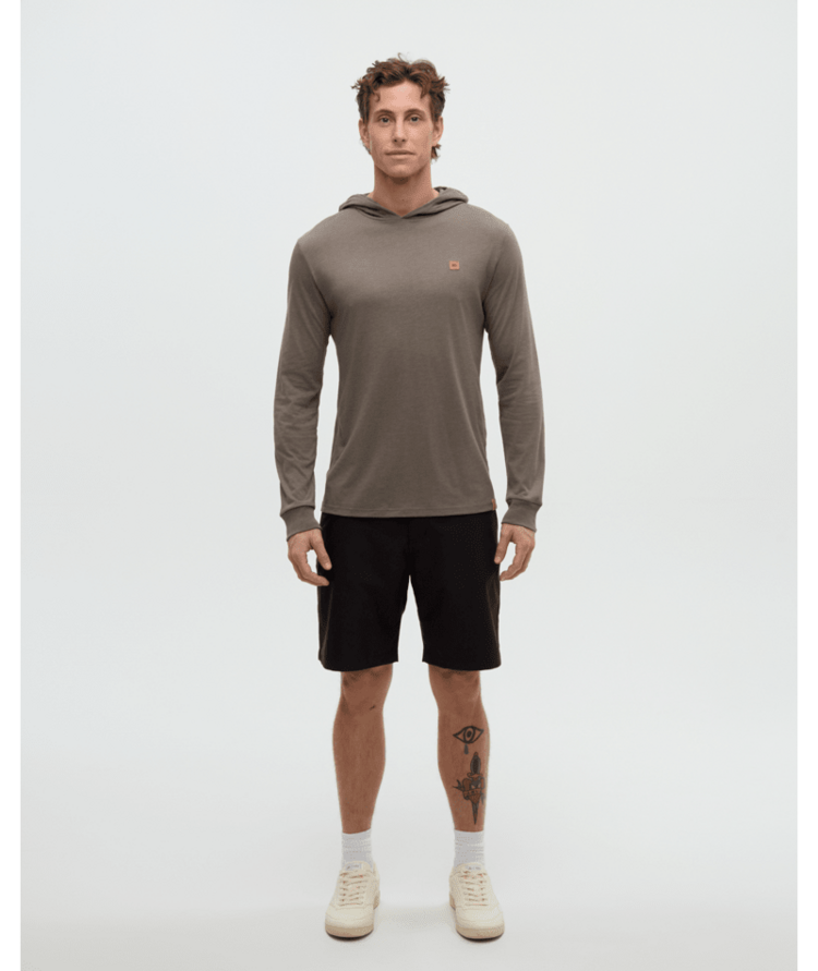 TENTREE TENTREE Baker Hooded Longsleeve Timber Heather