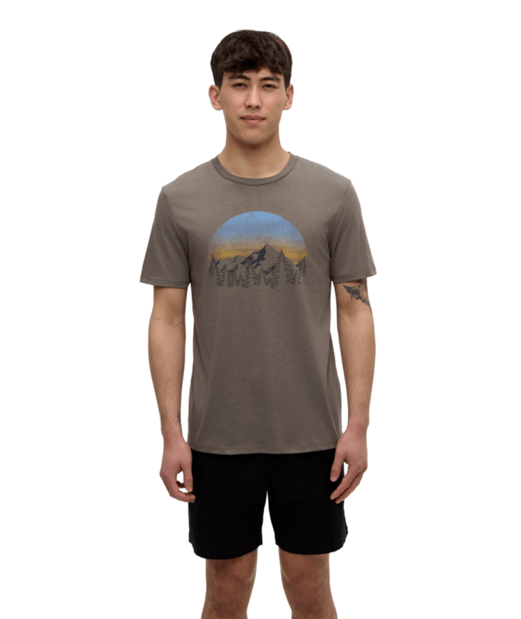 TENTREE TENTREE Vintage Sunset T-Shirt Timber Heather/Light Moss
