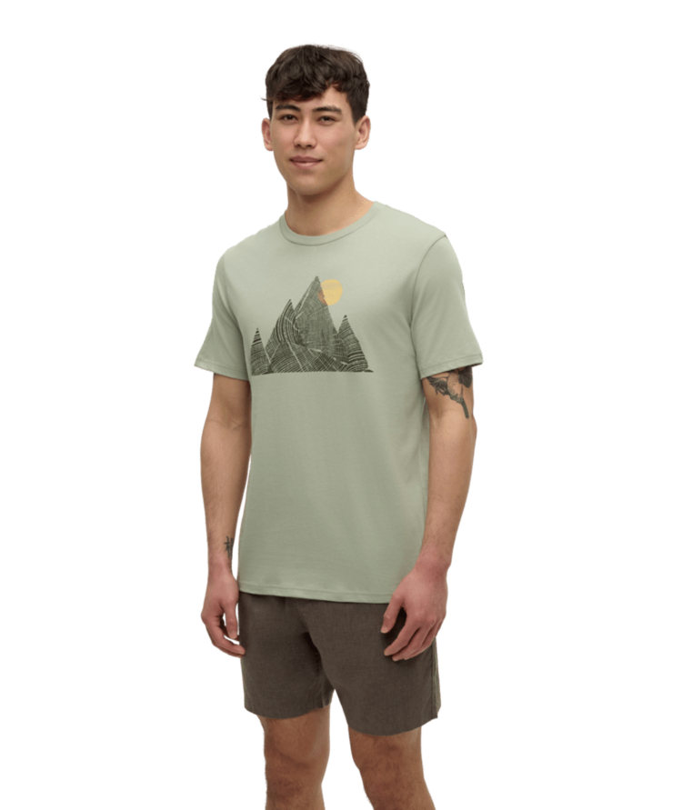TENTREE TENTREE Peak T-Shirt Light Moss/Deep Olive