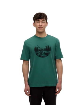 TENTREE TENTREE Regenerative Lake Life Portal T-Shirt Tidal Teal/Meteorite Black