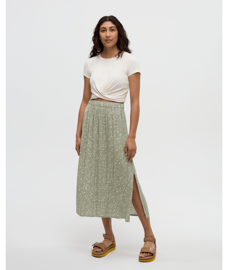 TENTREE TENTREE Yaletown Skirt Light Moss/Bloom Floral