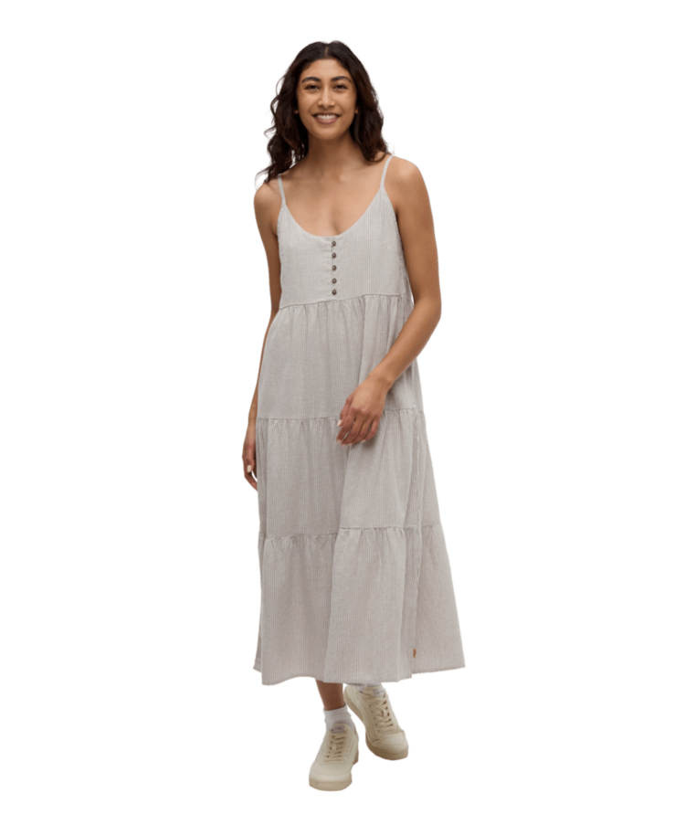 TENTREE TENTREE Hopewell Dress Clay/Railroad Stripe