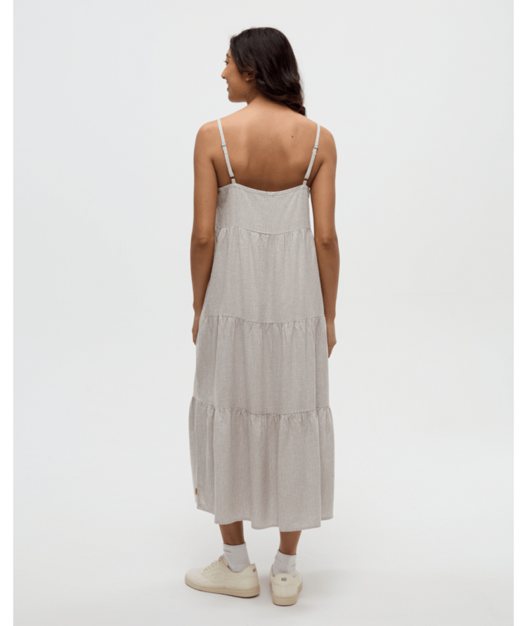 TENTREE TENTREE Hopewell Dress Clay/Railroad Stripe