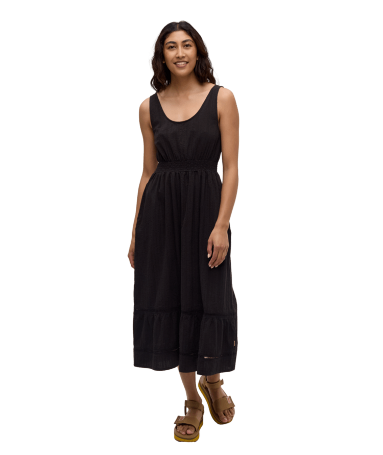 TENTREE TENTREE Arcadian Dress Meteorite Black