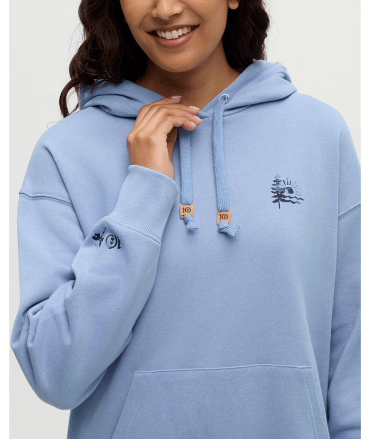 TENTREE TENTREE Sunrise Relaxed Hoodie Lakeside Blue/Midnight Blue