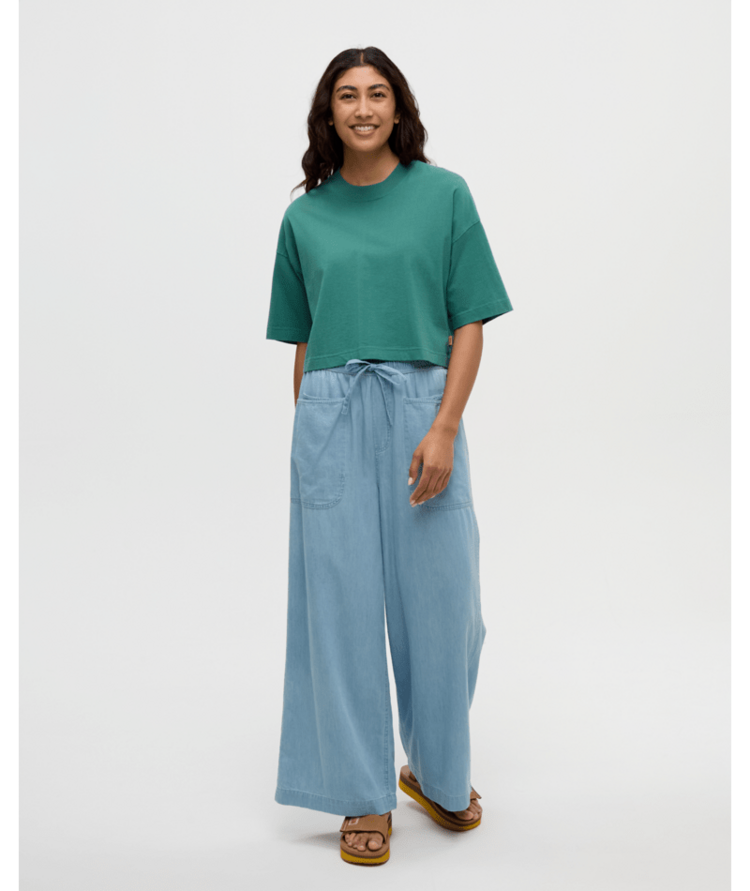 TENTREE TENTREE Laurelwood Crop T-Shirt Tidal Teal