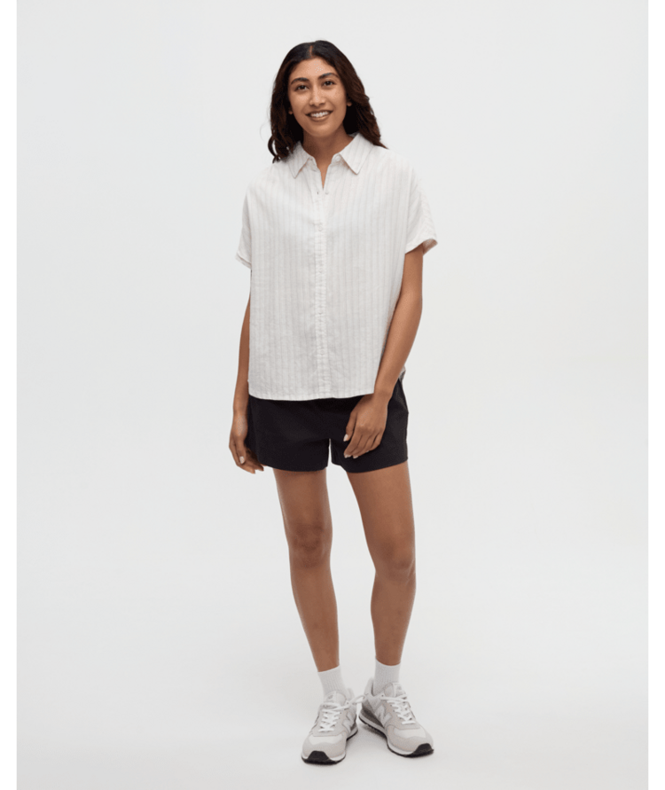 TENTREE TENTREE Magnolia Shirt Undyed/Double Stripe