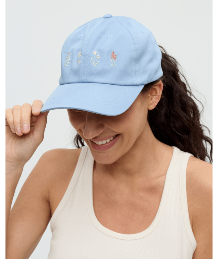 TENTREE TENTREE Spring Flora Peak Hat Lakeside Blue/White Oak