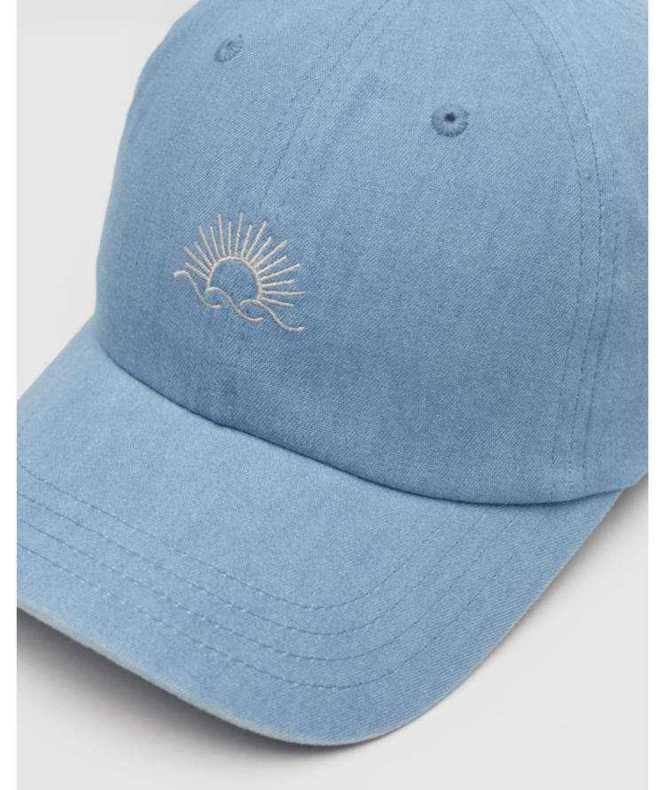 TENTREE TENTREE Embroidered Denim Peak Hat Light Wash/White Oak