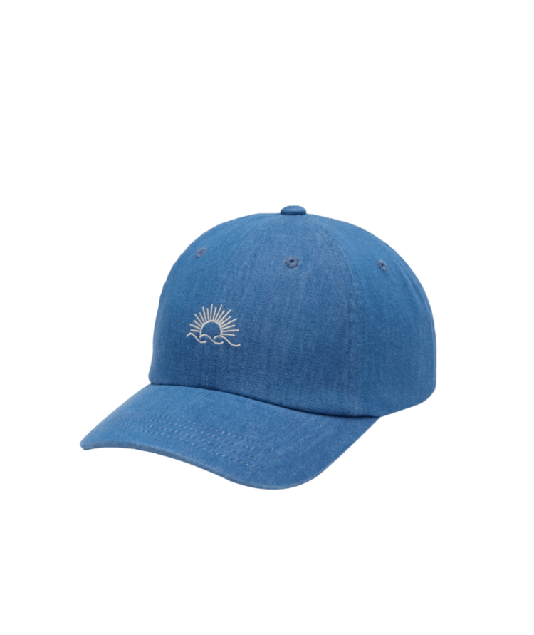 TENTREE TENTREE Embroidered Denim Peak Hat Mid Wash/White Oak