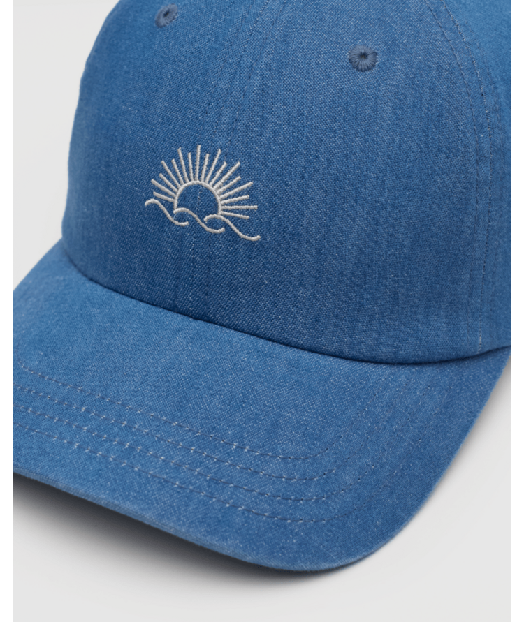 TENTREE TENTREE Embroidered Denim Peak Hat Mid Wash/White Oak