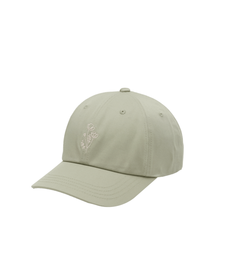 TENTREE TENTREE Flower Embroidery Peak Hat Light Moss/White Oak