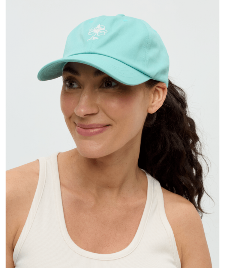 TENTREE TENTREE Embroidered Haiti Peak Hat Turquoise Sky/Vintage White