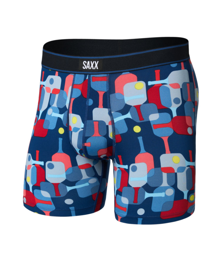 SAXX SAXX Daytripper Comfort Stretch Boxer Brief Fly Pickle Paddle-Navy Dawn