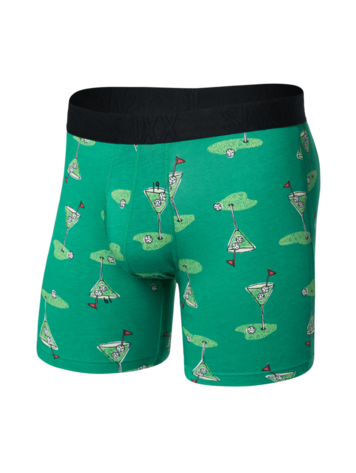SAXX SAXX Droptemp™ Cooling Cotton Boxer Brief Fly Golf Martini Lush Meadow
