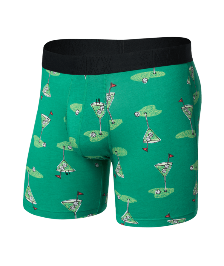 SAXX SAXX Droptemp™ Cooling Cotton Boxer Brief Fly Golf Martini Lush Meadow