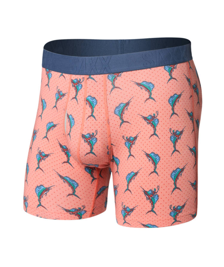 SAXX SAXX Droptemp™ Cooling Cotton Boxer Brief Fly Big Catch Desert Flower
