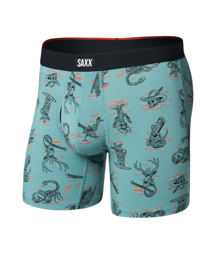 SAXX SAXX Vibe Xtra Soft Comfort Boxer Brief Fly Western Weird Washed Teal