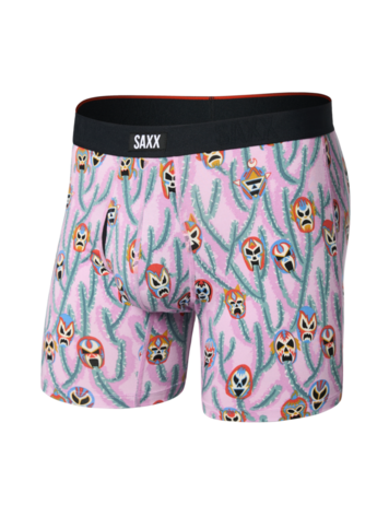 SAXX SAXX Vibe Xtra Soft Comfort Boxer Brief Fly Lucho Libre Orchid