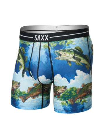 SAXX SAXX Volt Breathable Mesh Boxer Brief Bitmap Big Mouth Multi