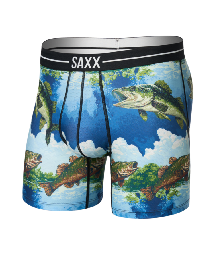 SAXX SAXX Volt Breathable Mesh Boxer Brief Bitmap Big Mouth Multi