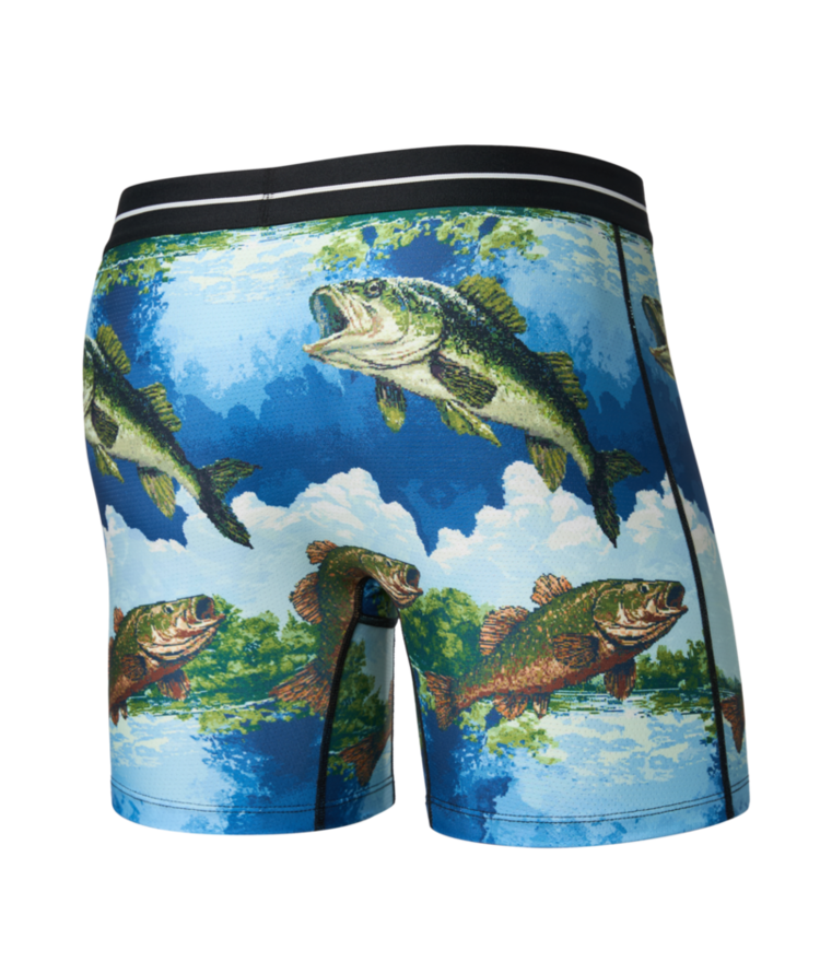 SAXX SAXX Volt Breathable Mesh Boxer Brief Bitmap Big Mouth Multi