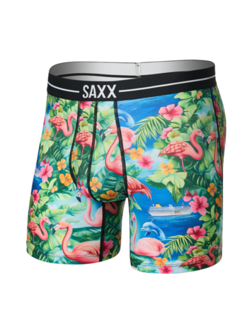 SAXX SAXX Volt Breathable Mesh Boxer Brief Flamingo Bay Multi