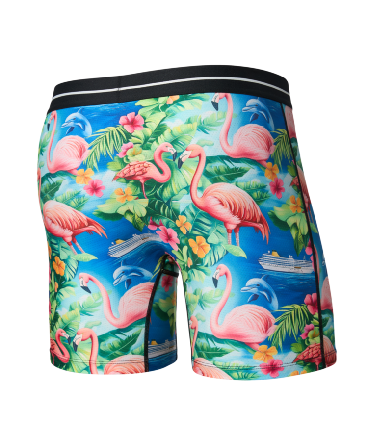 SAXX SAXX Volt Breathable Mesh Boxer Brief Flamingo Bay Multi