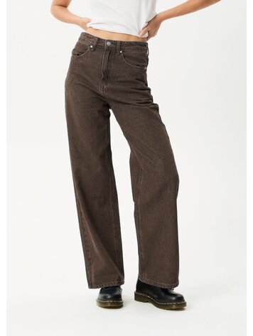 AFENDS AFENDS Bella Denim Wide Leg Baggy Jean Washed Coffee